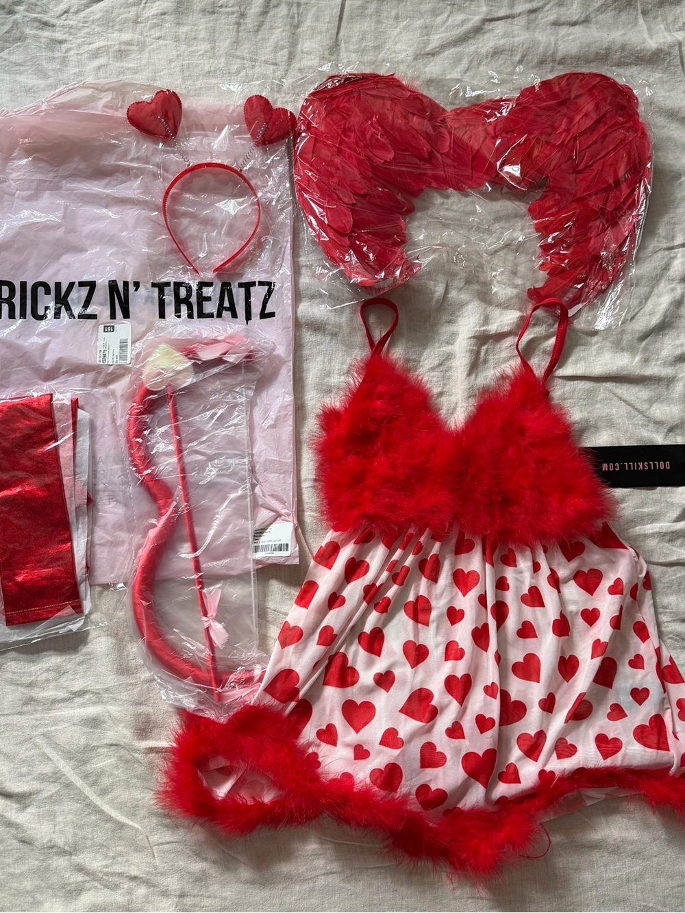 NWT DollsKill Make U Mine Cupid Halloween Costume